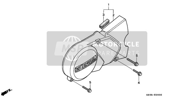 Honda C90CW 1997 Left Crankcase Cover for a 1997 Honda C90CW